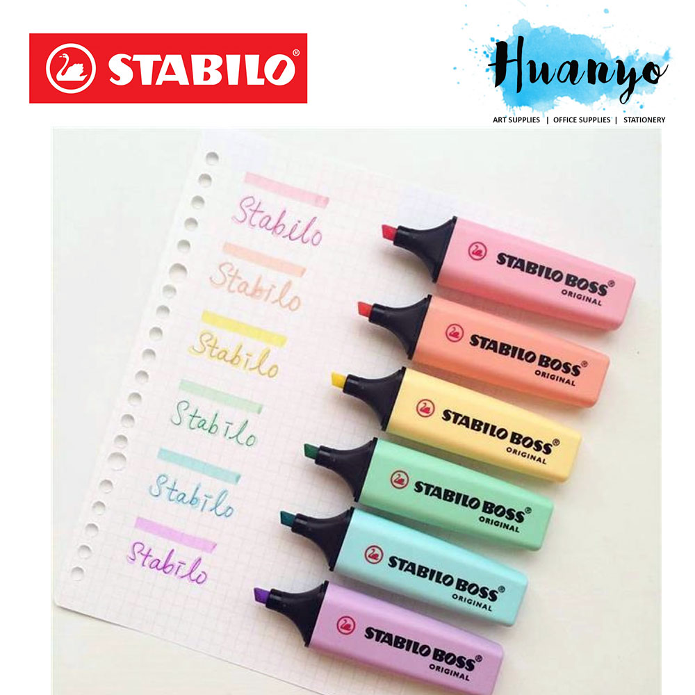 Huanyo Stabilo Boss Original Fluorescent Pastel Highlighter