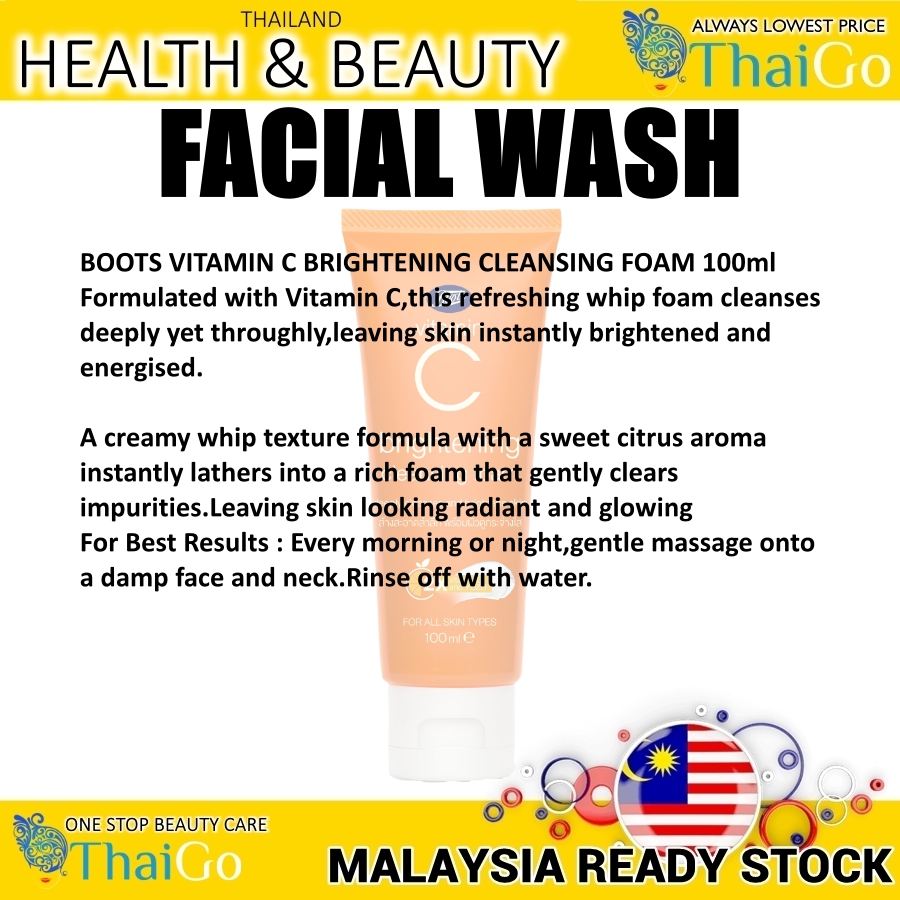 Buy Thaigo U Boots Vitamin C Brightening Cleansing Foam Ml Online