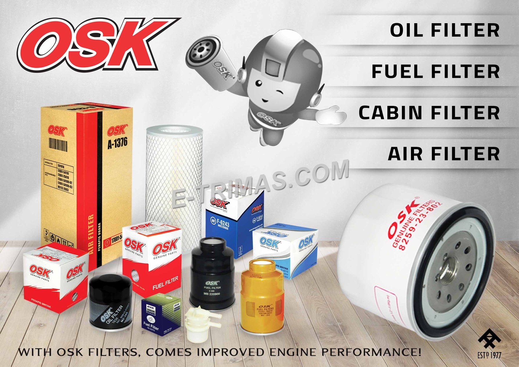 Buy E Trimas Osk Oil Filter Perodua Axia New Myvi Bezza Aruz Ativa