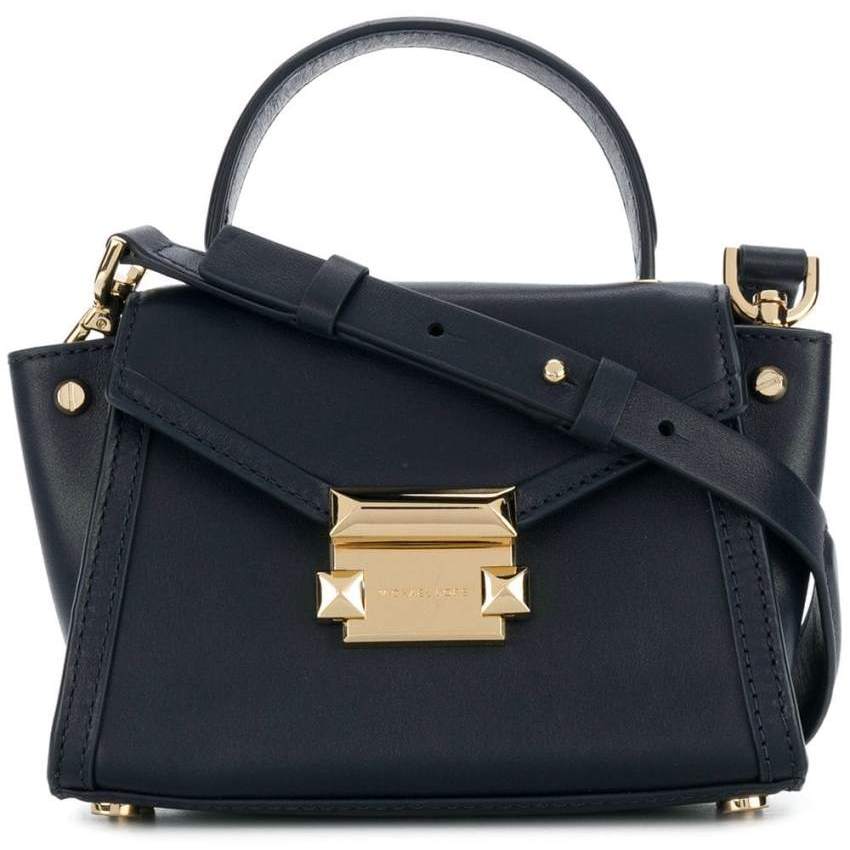 Whitney mini leather shop satchel michael kors