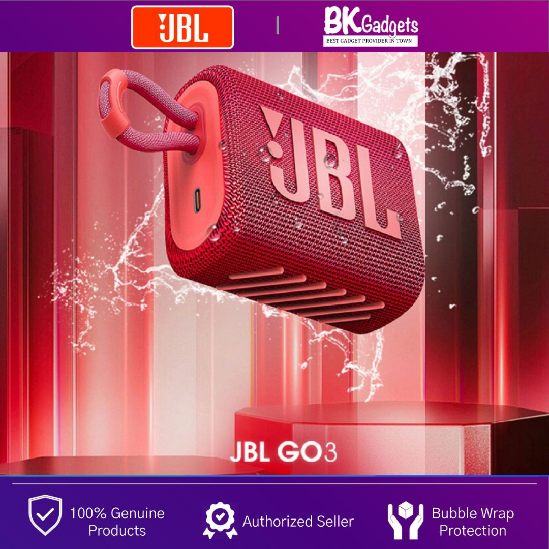 Buy Bkgadgets Jbl Go 3 Portable Waterproof Speaker Jbl Pro Sound 5h Play Time Vibrant Color Options Eromman