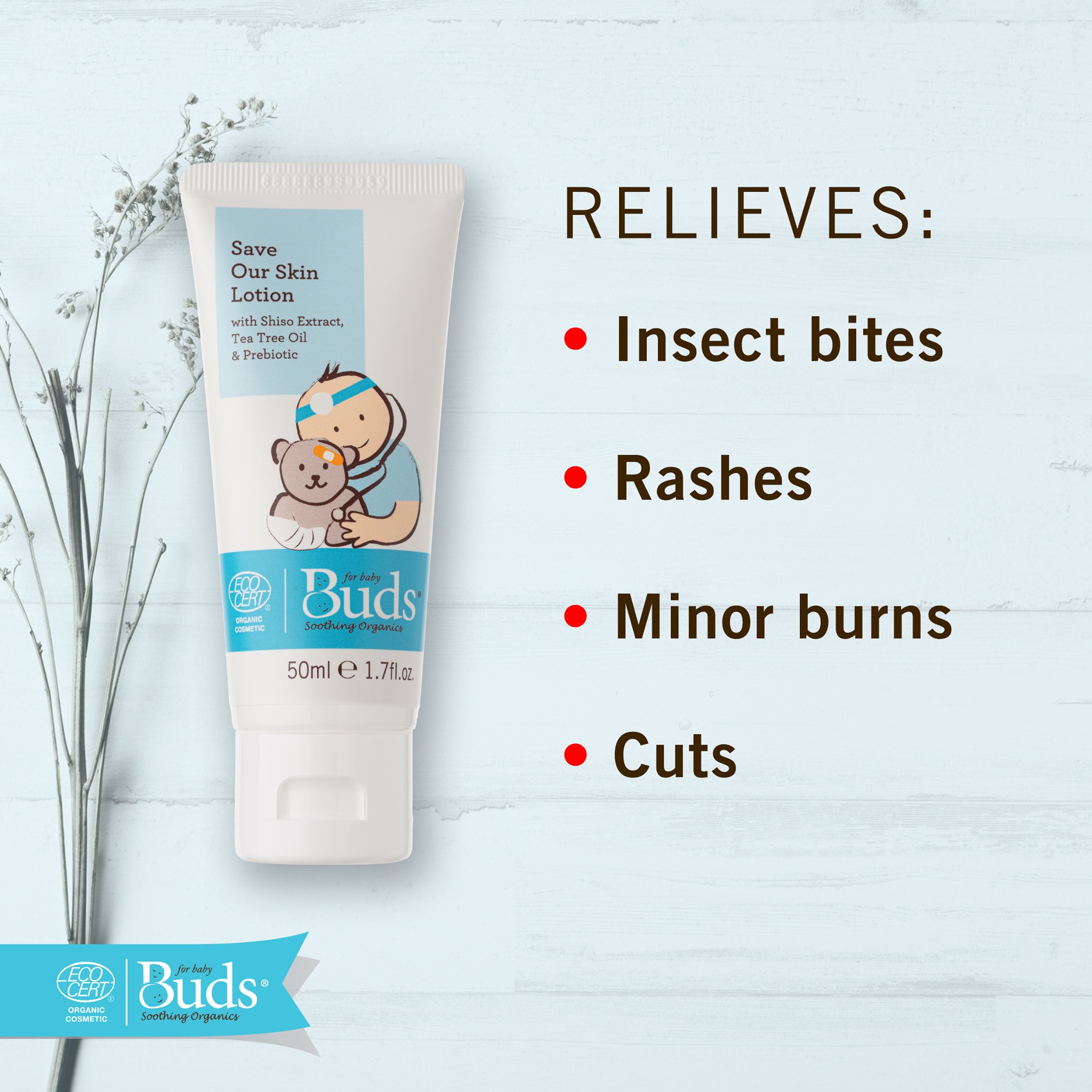 Buds Organics Save Our Skin Lotion BSO 50ml
