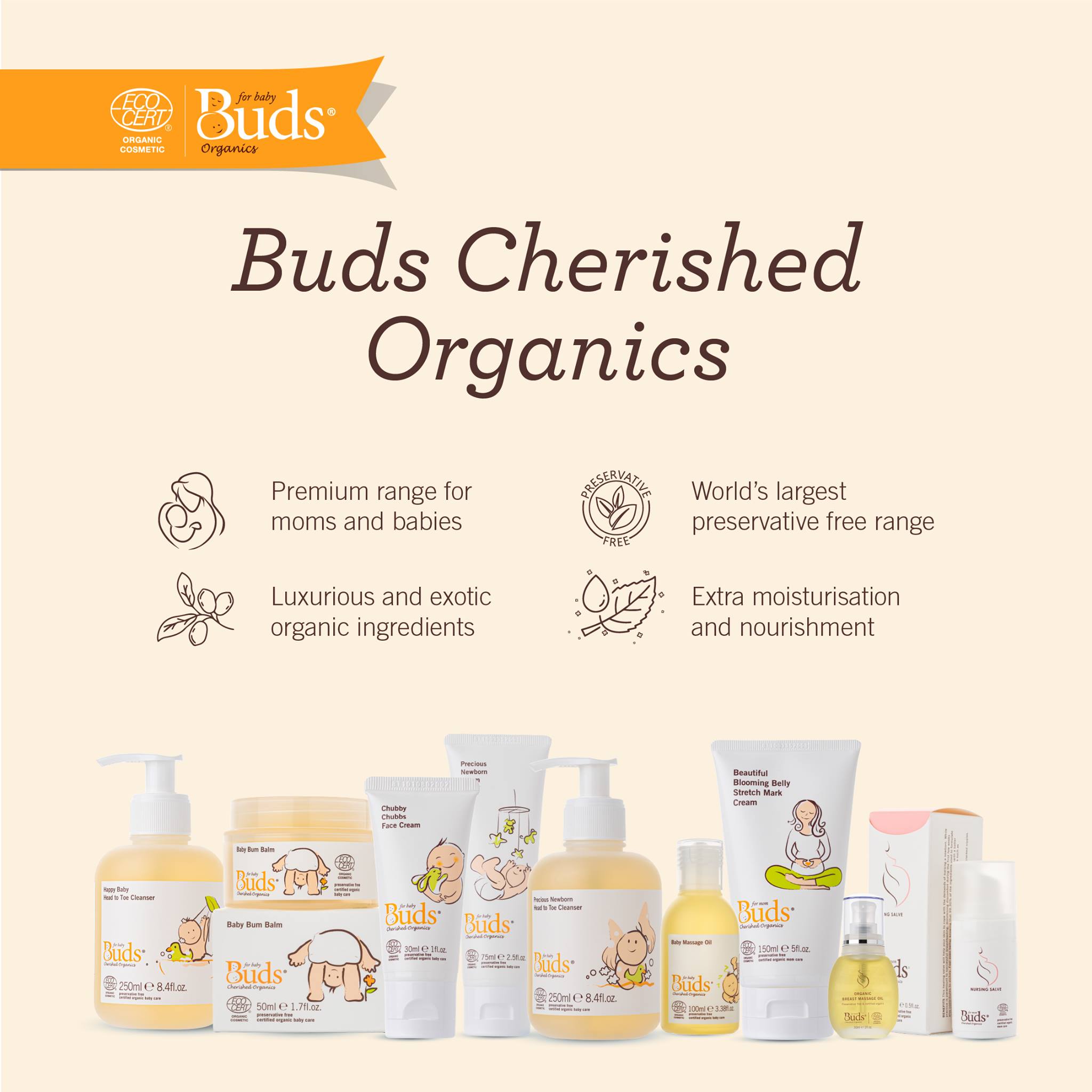 Buds Organics Beautiful Blooming Belly Stretch Mark Cream Bco 150ml