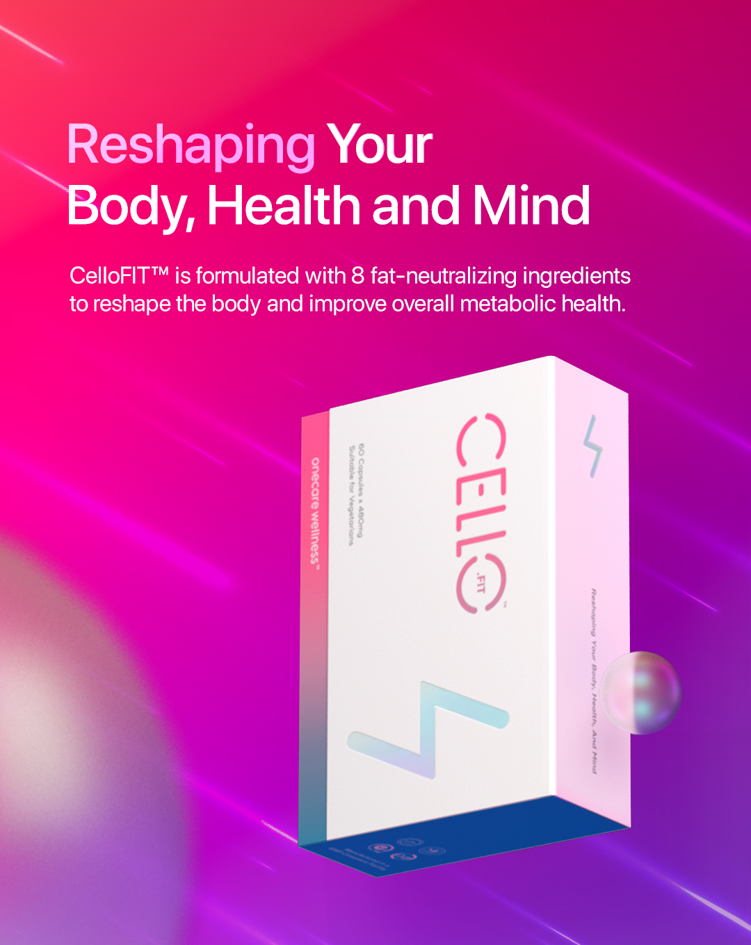 Onecare Wellness CelloFIT Body Reshaper & Fat Burner Supplement