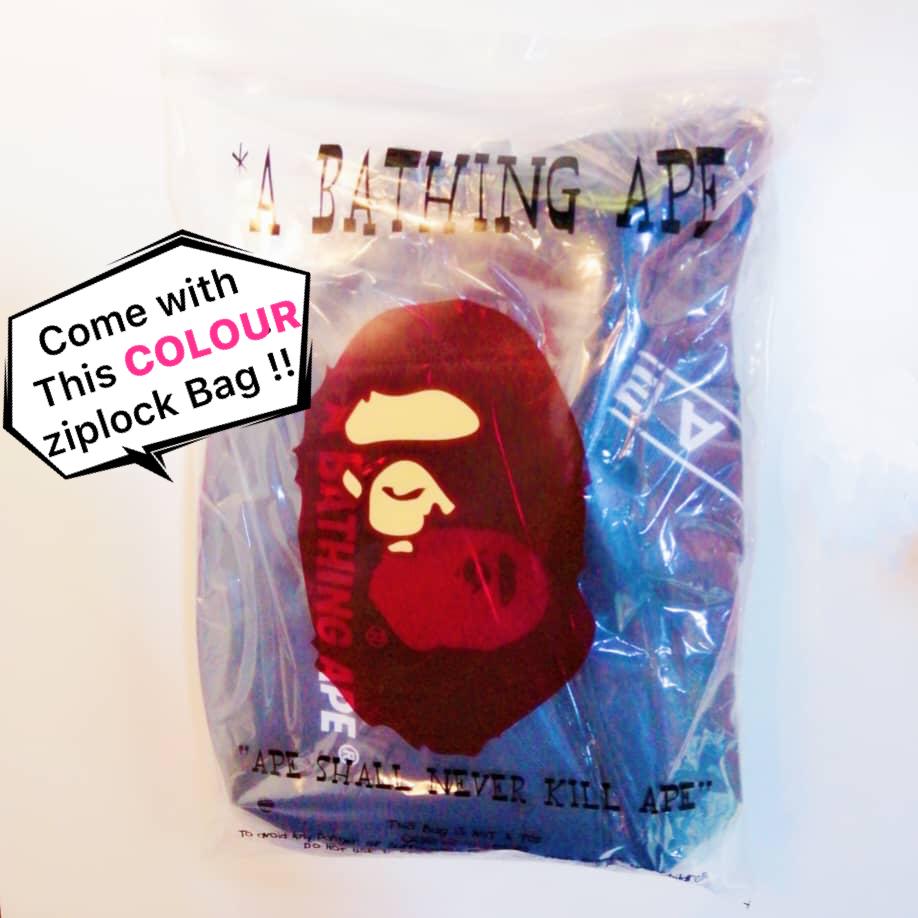 D) BAPE A Bathing Ape Large Duffle Bag Gym Bag