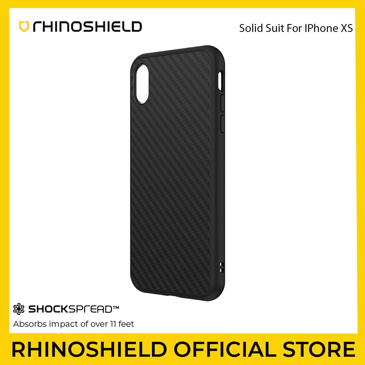 Electronics :: Mobiles & Tablets :: Accessories & Supplies :: Phone Cases  :: RhinoShield SolidSuit Case for iPhone XS (Black) - Shop Online Best  Products | eRomman