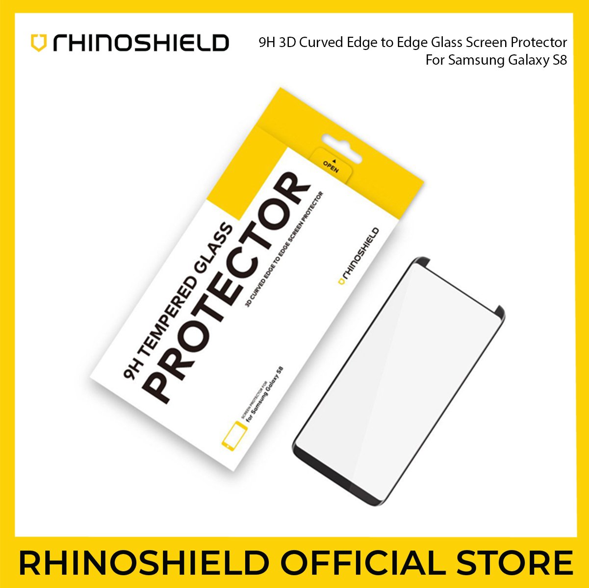 Electronics :: Mobiles & Tablets :: Accessories & Supplies :: Screen  Protector :: RhinoShield 9H Tempered Glass Screen Protector for Galaxy S8 -  Shop Online Best Products | eRomman
