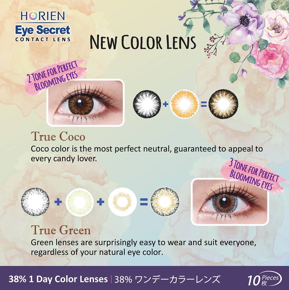 Buy Gmonline31 Horien Eye Secret Daily Color Contact Lens 4 Color 10 Pieces Per Box Online Eromman