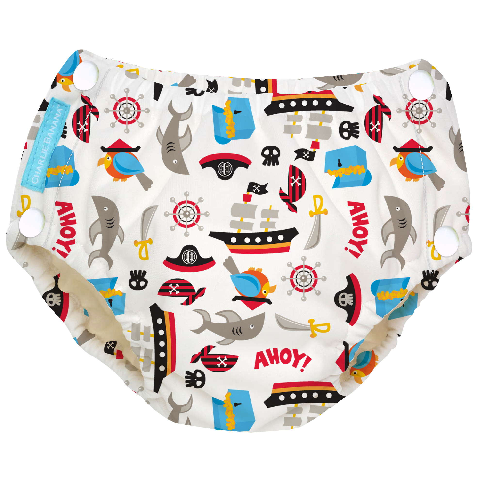 Buy Charlie Banana 2-in-1 Swim Diapers & Training Pants w Snaps (Pirate)  Online