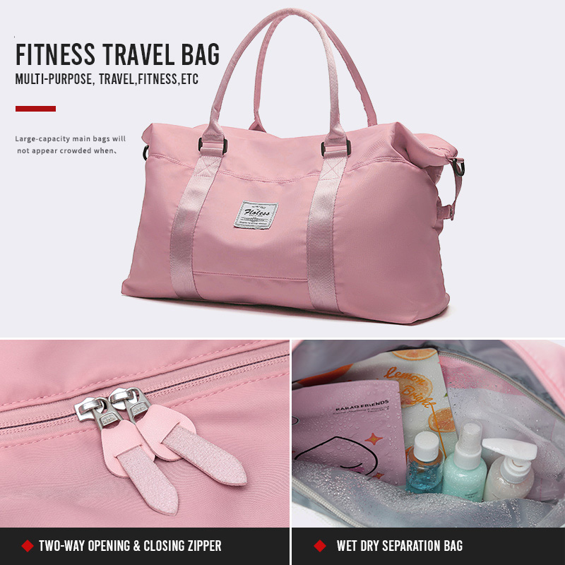 Buy Gym Floless Bag Outdoor Duffel 4093 (Pink) Online | eRomman