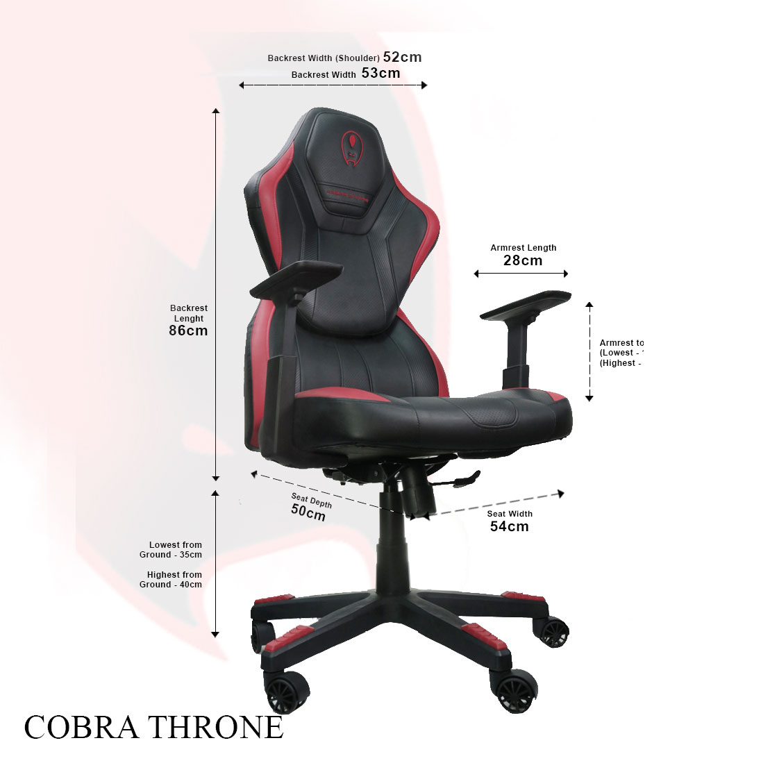 cobra throne gaming chair