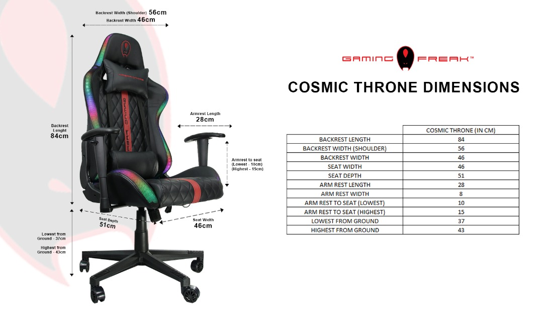 Cosmic throne discount rgb gaming chair