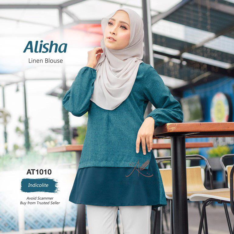 Buy Byhanahananiz Alisha Linen Blouse Muslimah Attire Kosy AT1010 Online eRomman