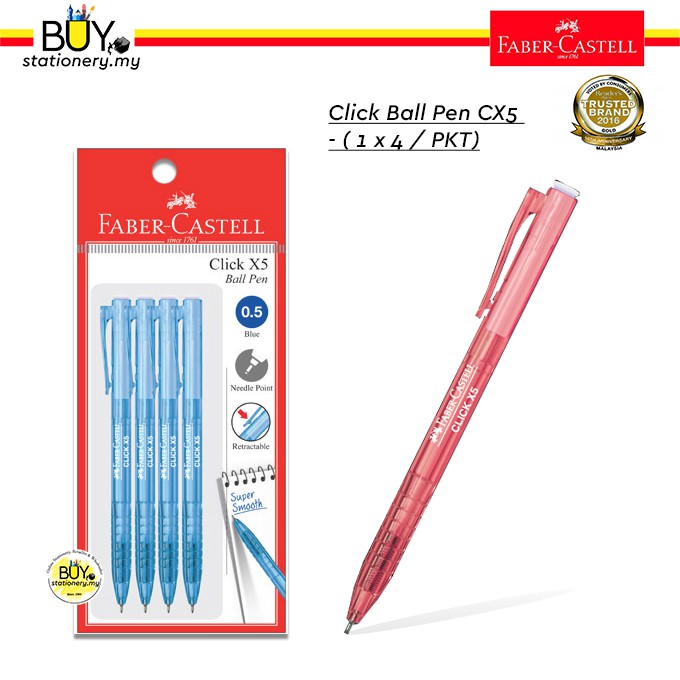 New Faber-Castell Click X7 Ball Pen,True Gel 0.7mm Gel Pen Mixed