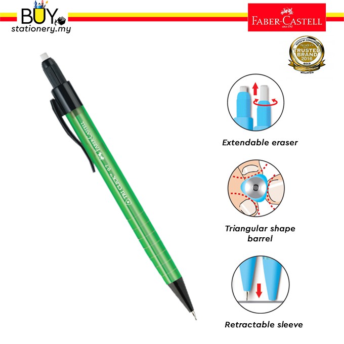 Faber-Castell Tri-Click Mechanical Pencil (Multi-Coloured)  A Trusted  Store For Competition Books-Printed Books-eBooks