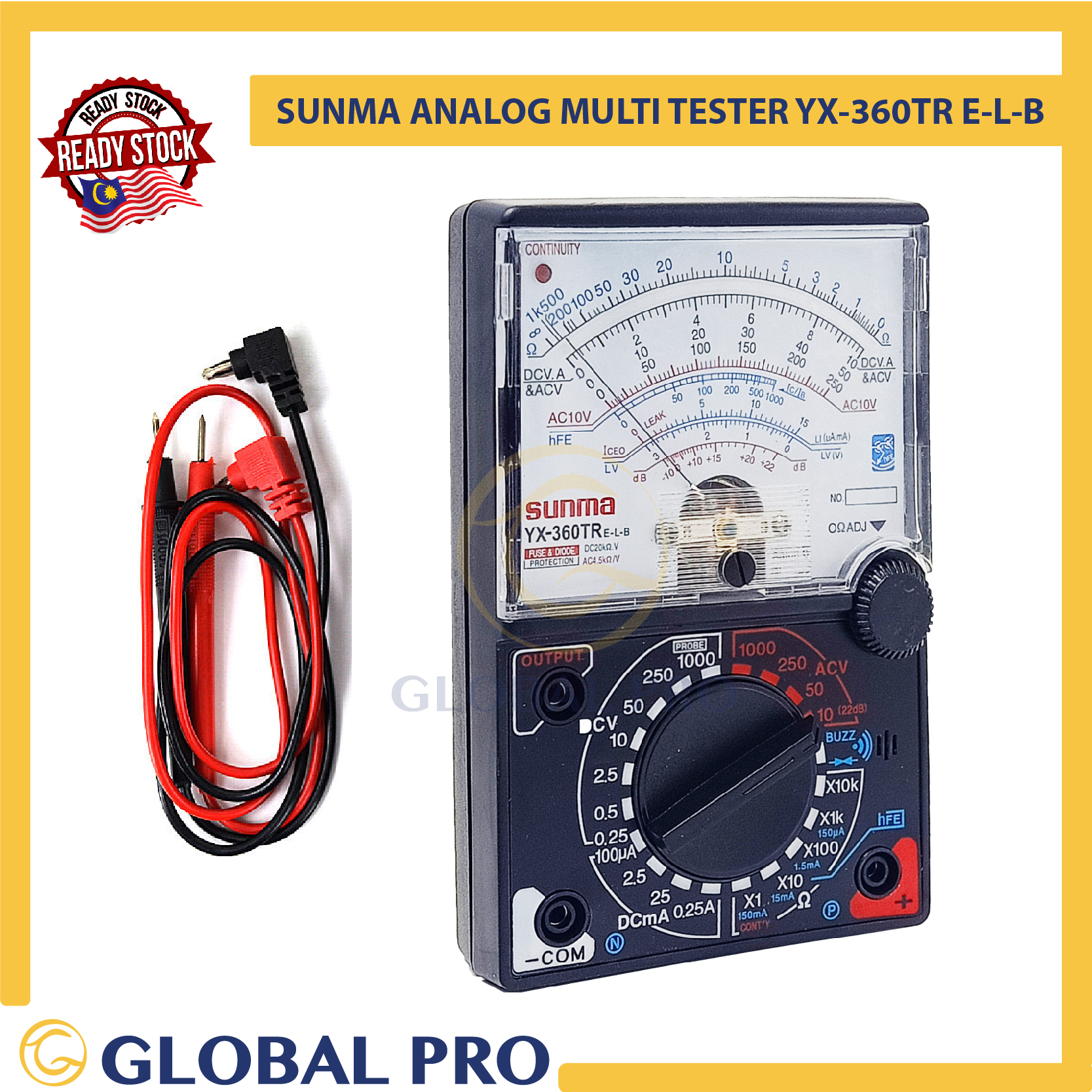 ART. 860072 - Tester Analogico SUNWEI XY-360TR