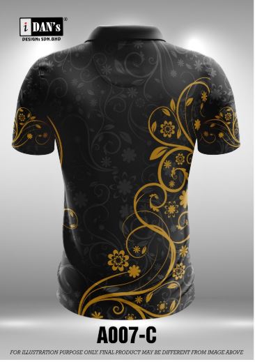 Buy A007 Batik Songket Sublimation Polo Collar T Shirt 10 Sizes As