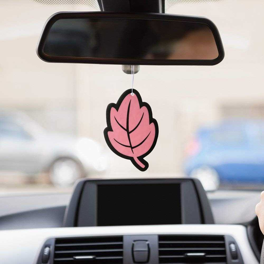 Masterpiece-garage 12 Pcs Paper Air Freshener Hanging Car Perfumed  Fragrance (Pink)