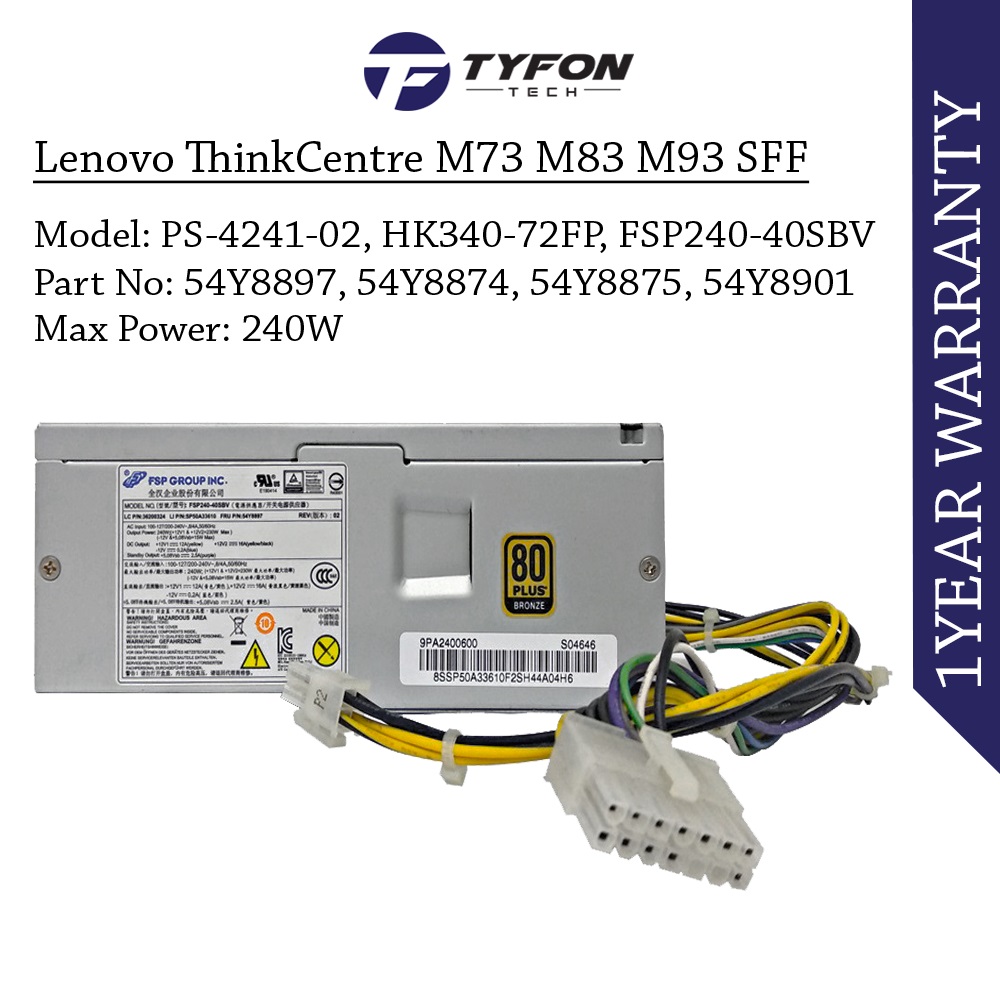 Buy Tyfontech Lenovo ThinkCentre M73 M83 M93 Thinkstation E31 