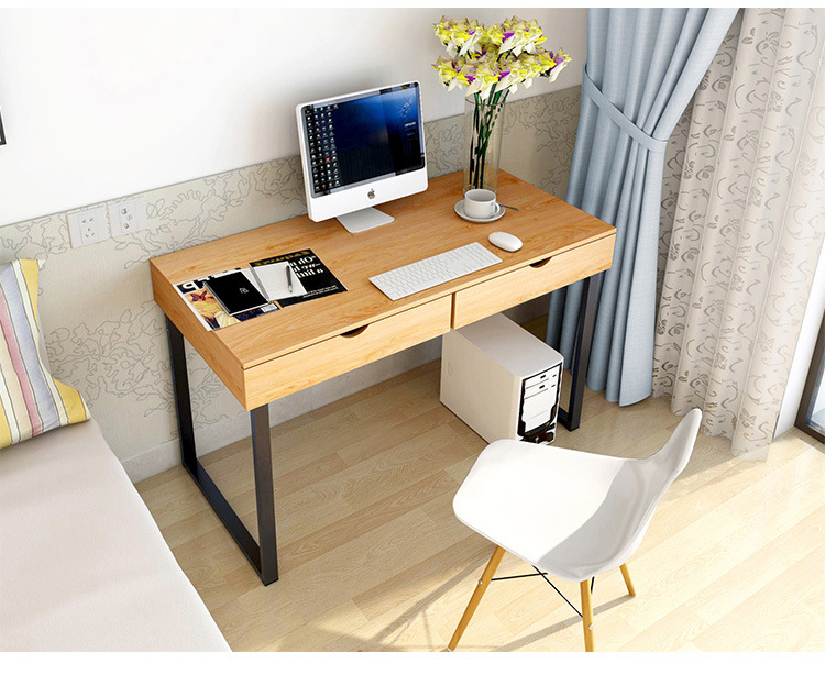 Buy Home Office Table 120 x 52cm Double Drawer S858 | eRomman