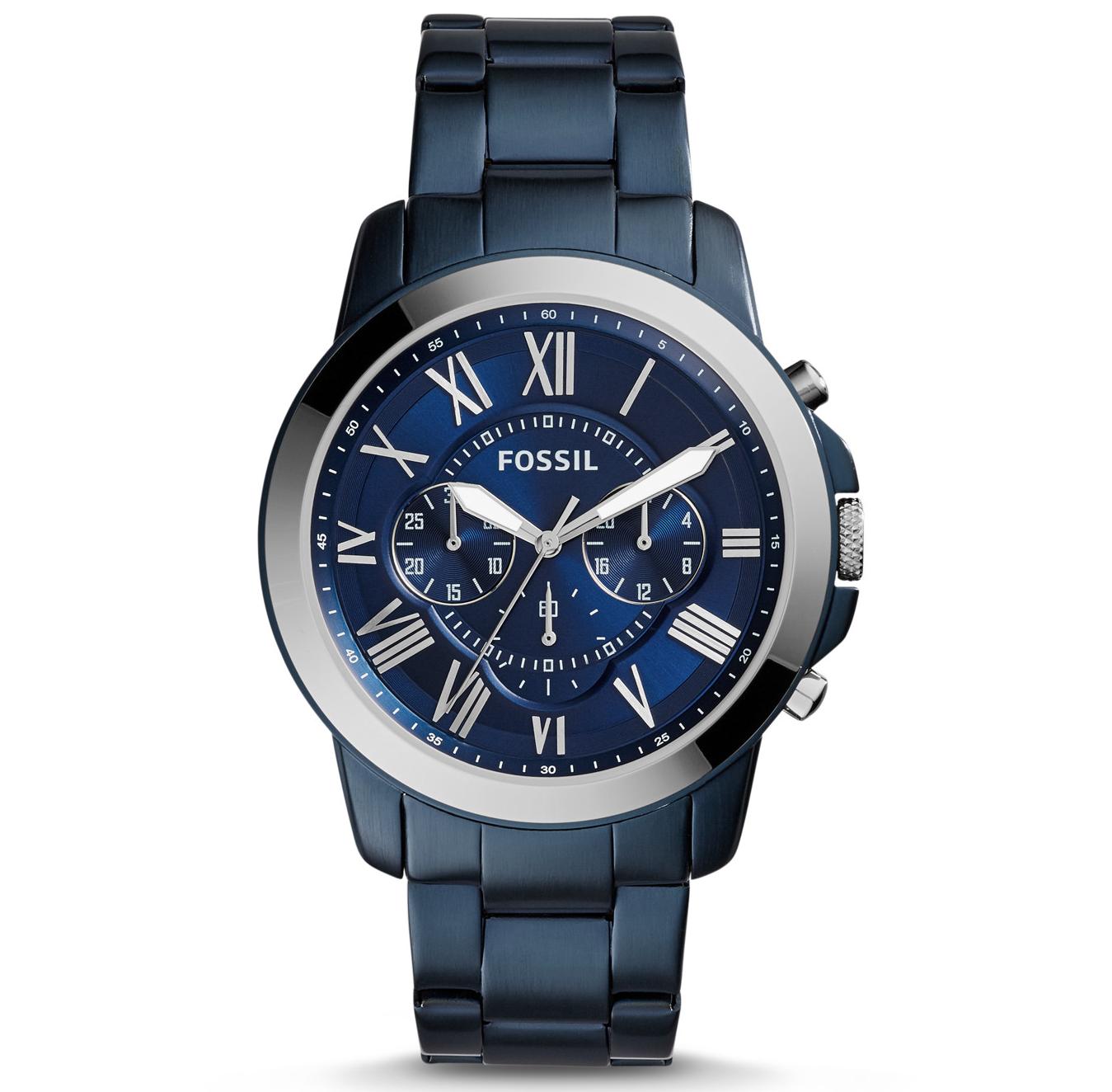 Fossil grant chronograph hot sale stainless steel watch