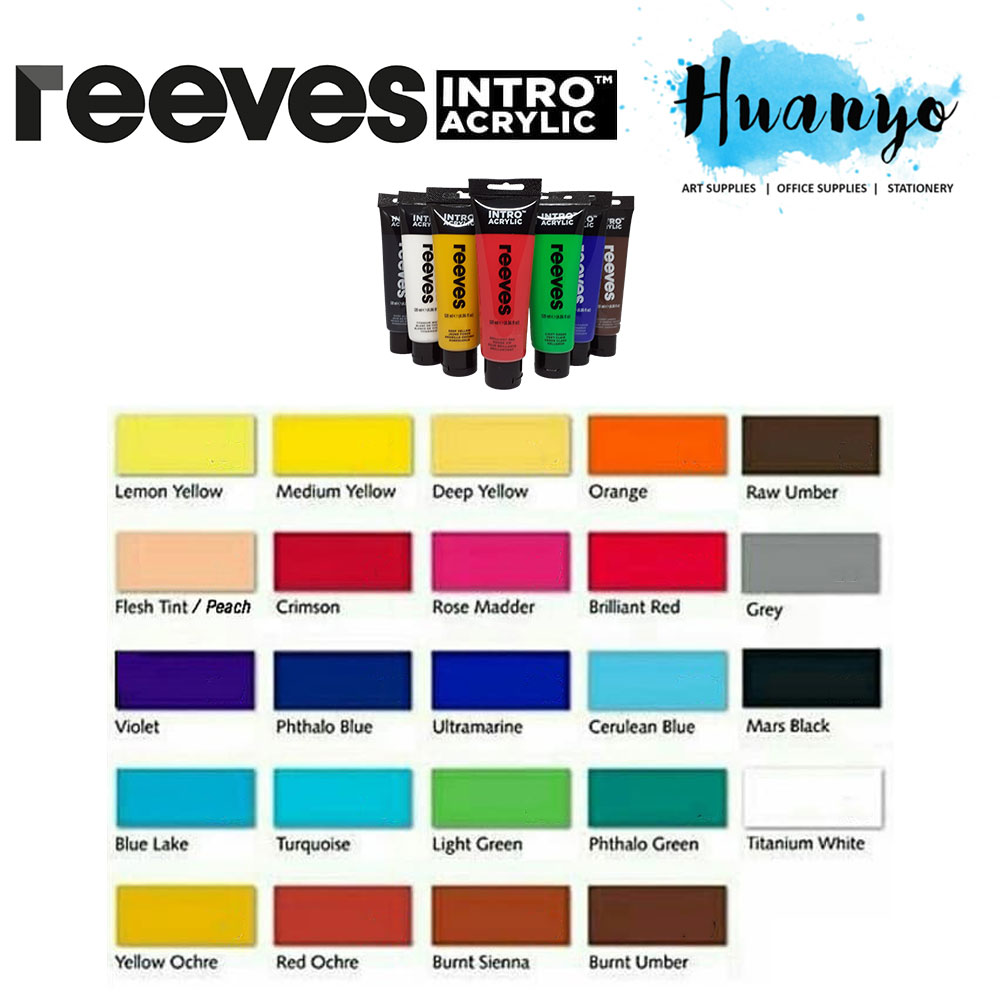 Reeves Intro Acrylic Paint 100mL Titanium White