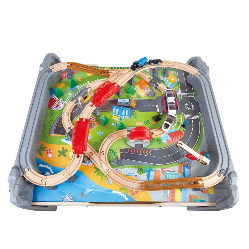 hape 70 piece train set