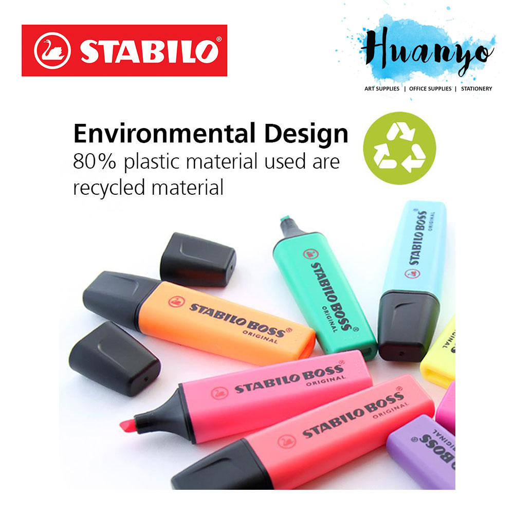 Stabilo Swing Cool Pastel / Fluorescent Highlighter Highlight Pen with  Pocket Clip (Per PCS)