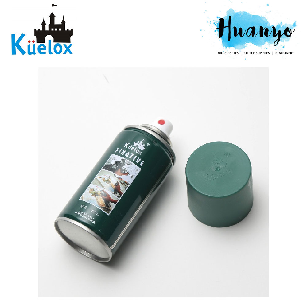 Kuelox fixative spray ideal for protecting pencil, pastels, charcoal &  chalk art and drawing. It is colourless, waterproof and effectively…