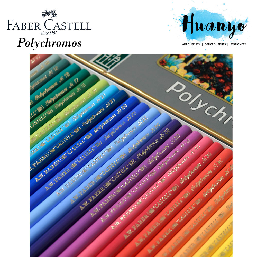 Faber-Castell Polychromos 111th Anniversary Limited Edition Wood Colored  Pencil Tin - 12,24,36, Colors, Thick