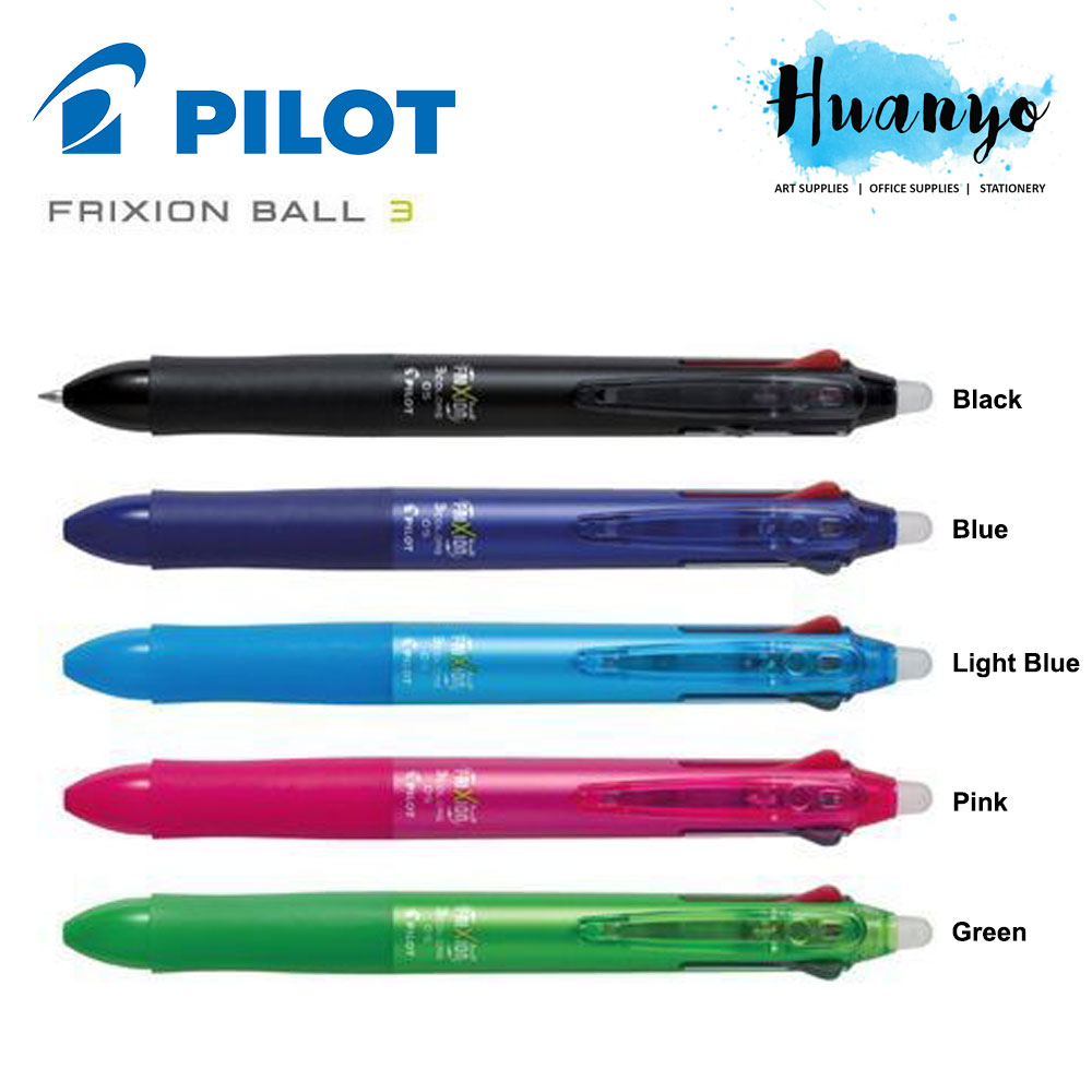  Pilot FriXion Ball Slim Gel Multi Pen Refill - 0.5 mm - Black  - Pack of 3