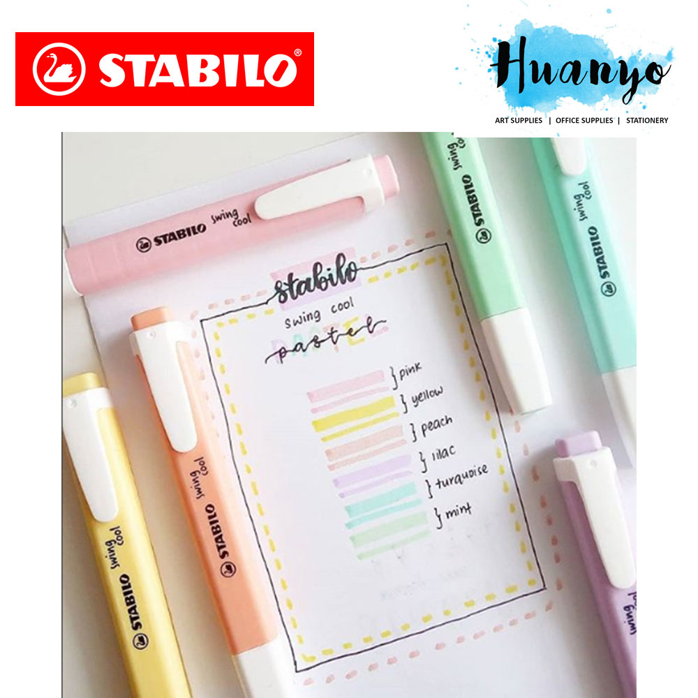 Buy Pastel Highlighter Pen Stabilo Swing Cool Set of 4 | eRomman