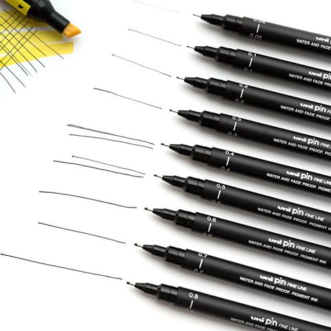 UNI-PIN (PER PIECE) Technical Drawing Pen ( 0.05 to 0.8