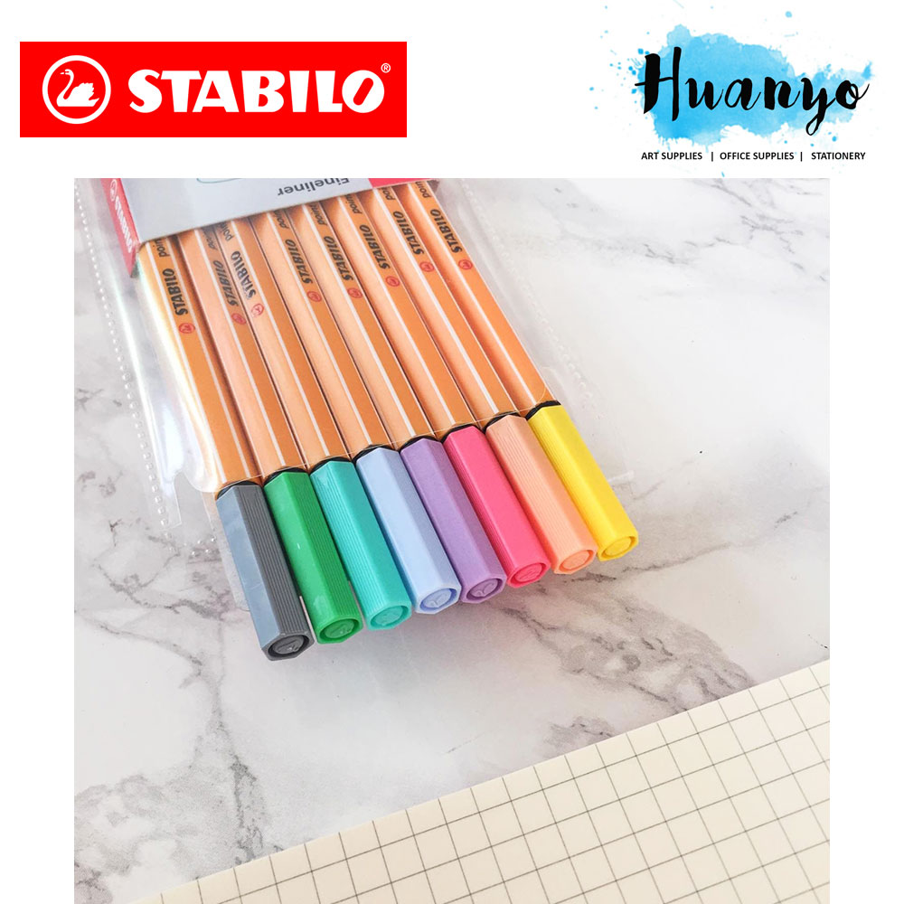 Home & Living :: Stationery :: Writing & Correction Supplies :: Stabilo  Point 88 Fineliner Pen  mm - 8 Pastel Wallet Set - Shop Online Best  Products | eRomman