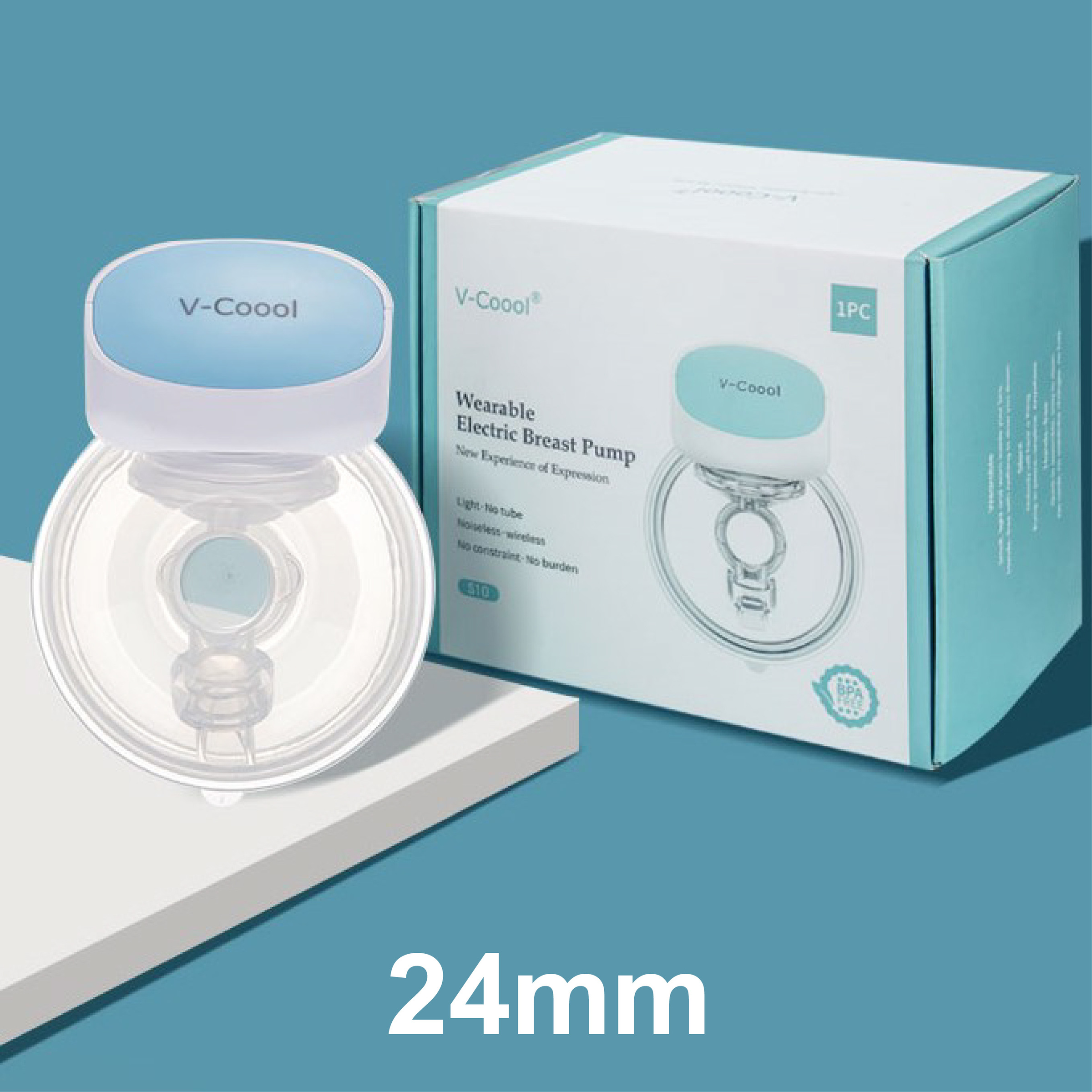 1pc 55ml Hands-Free Breast Milk Collector