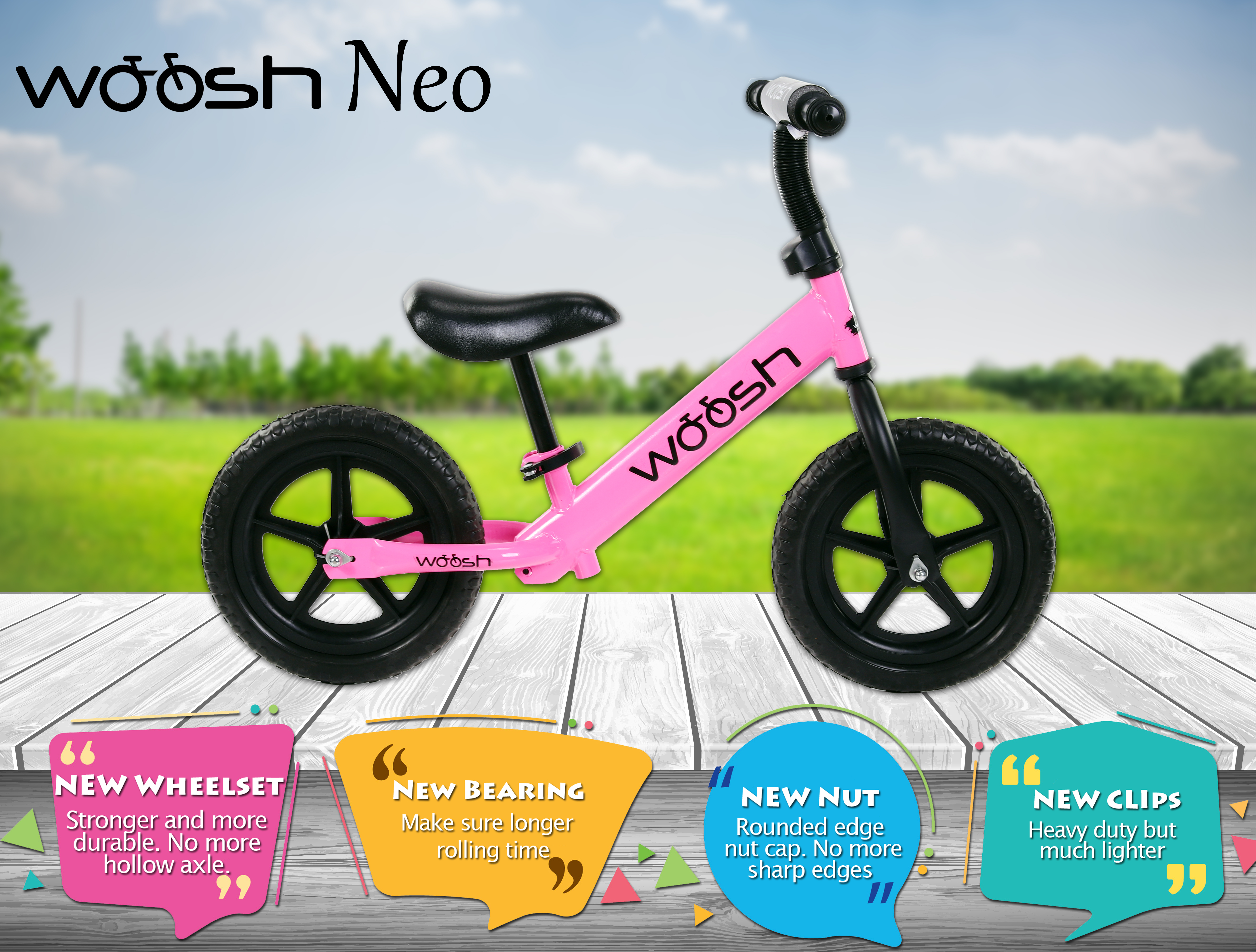 Woosh push clearance bike