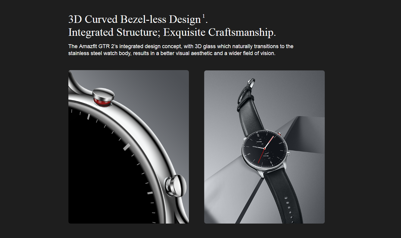 Amazfit gtr 2 online stainless steel classic edition