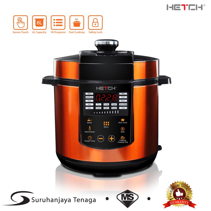 Hetch smart pressure outlet cooker