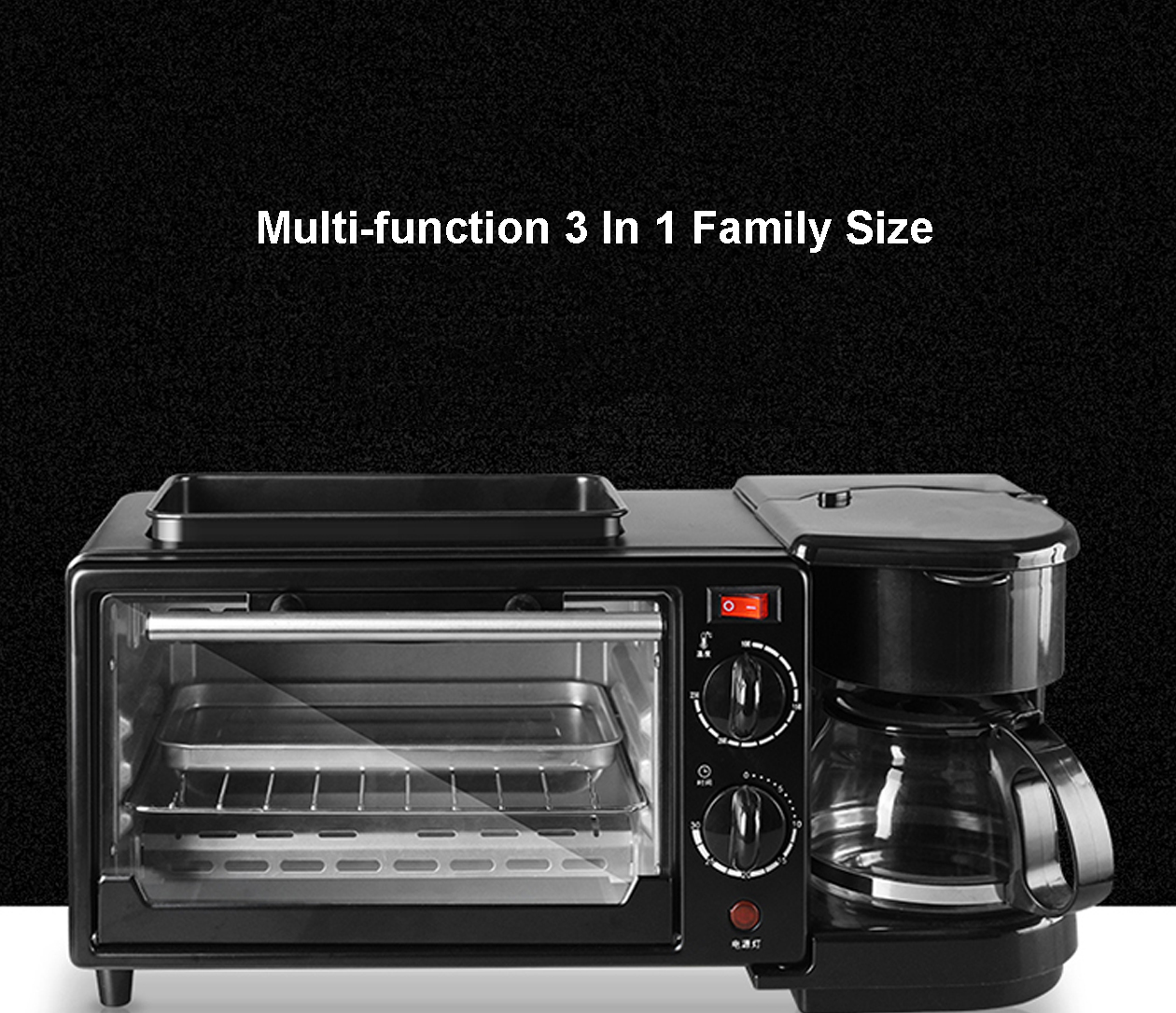 Breakfast Sandwich Maker 3 in 1 Breakfast Oven - China Machine with Toast  Oven Pot and 3-in-1 Breakfast Maker price