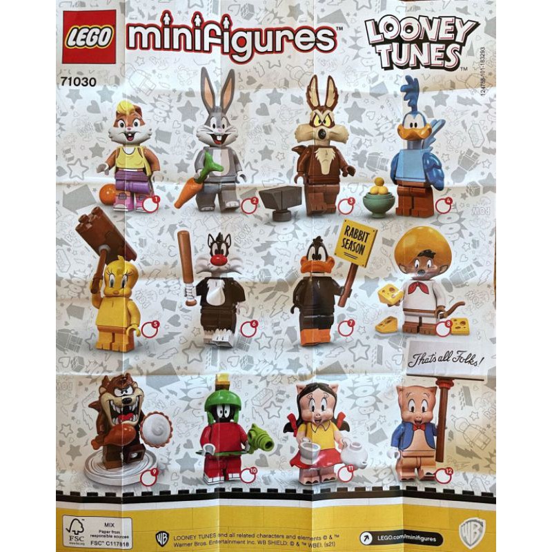 lego 71030 looney tunes minifigures