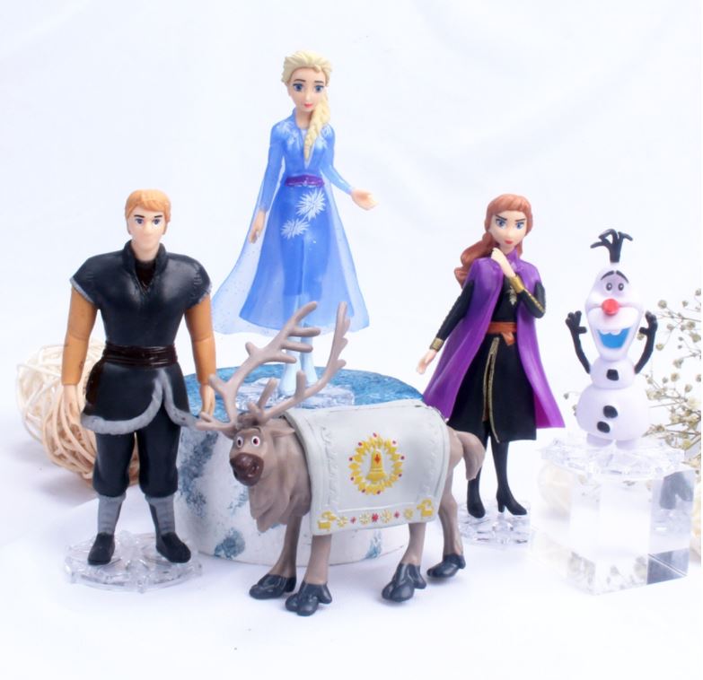 10 pièces/ensemble reine des neiges 2 Elsa Anna Olaf Kristoff Sven ensemble  PVC figurine modèle jouet - AliExpress