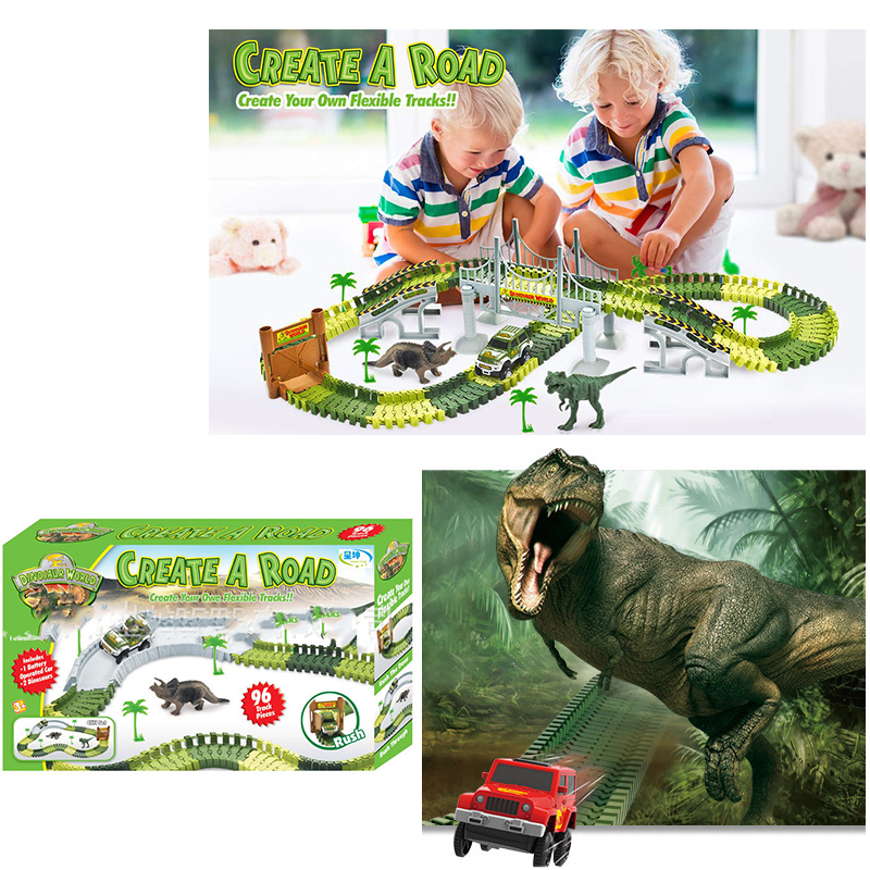 amazing tracks and car dinosaur world