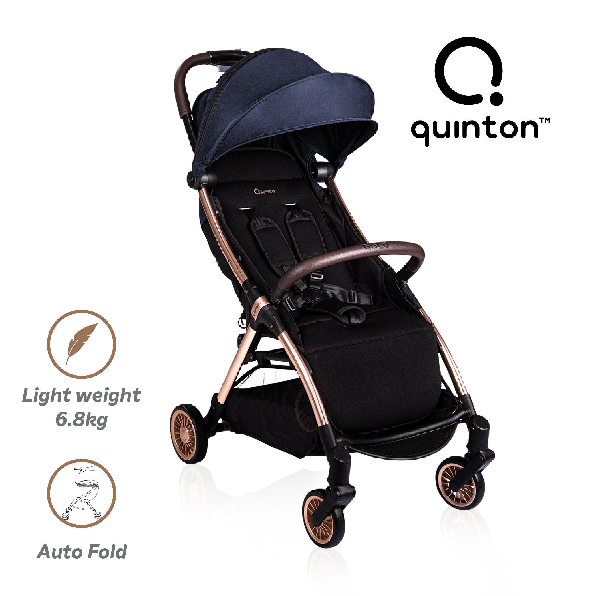 quinton gold fold stroller