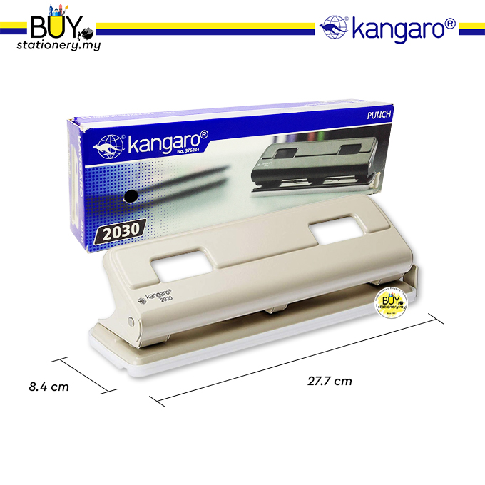 KANGARO Heavy Duty Paper Puncher 3 Hole Punch 2030