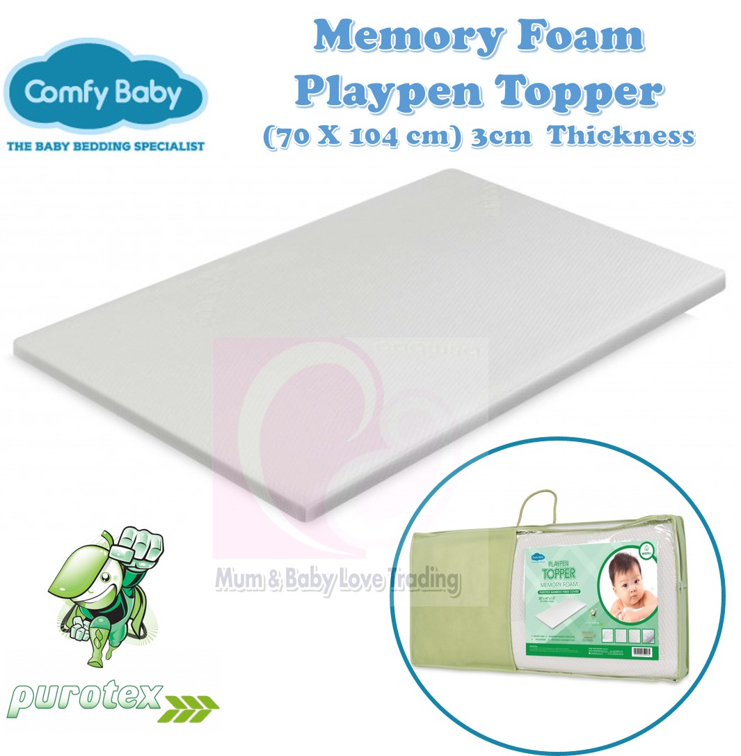 Memory foam for playpen best sale