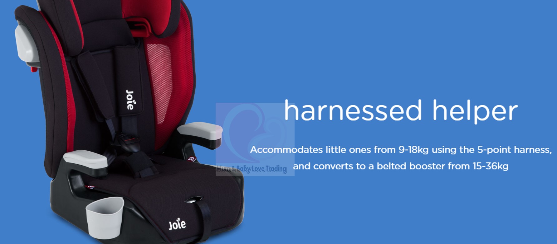 Joie high back booster with cheap harness