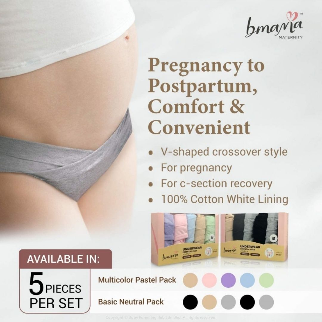 Buy Fashiol Women's High Waist Cotton Stretch Brief Underwear Maternity  Pregnancy C-Section Recovery After Delivery (M, Beige) at