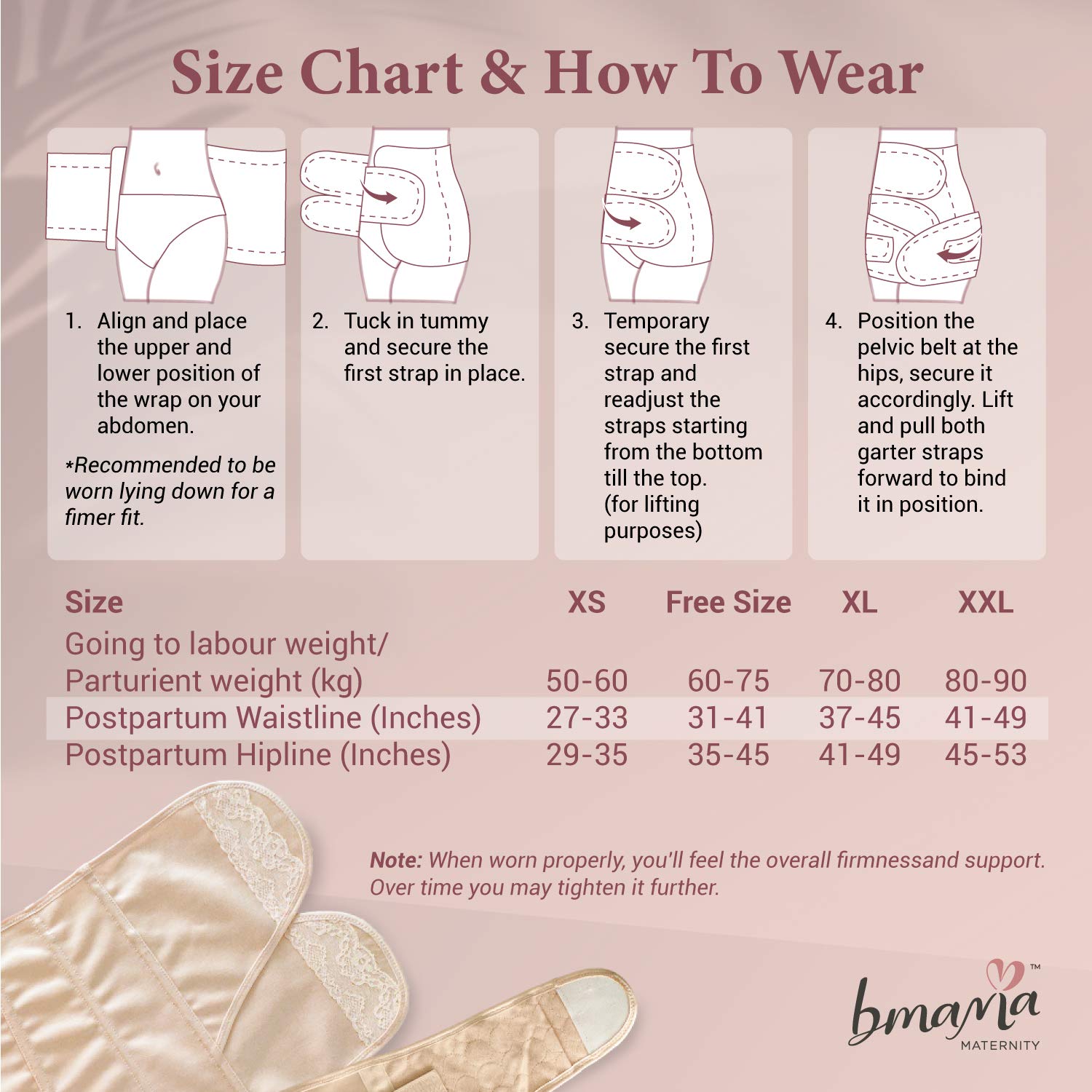 Bmama Maternity Belly Binding 2in1 Set Golden Girdle Beige – BABY STORE  MALAYSIA by BABY PARENTING HUB