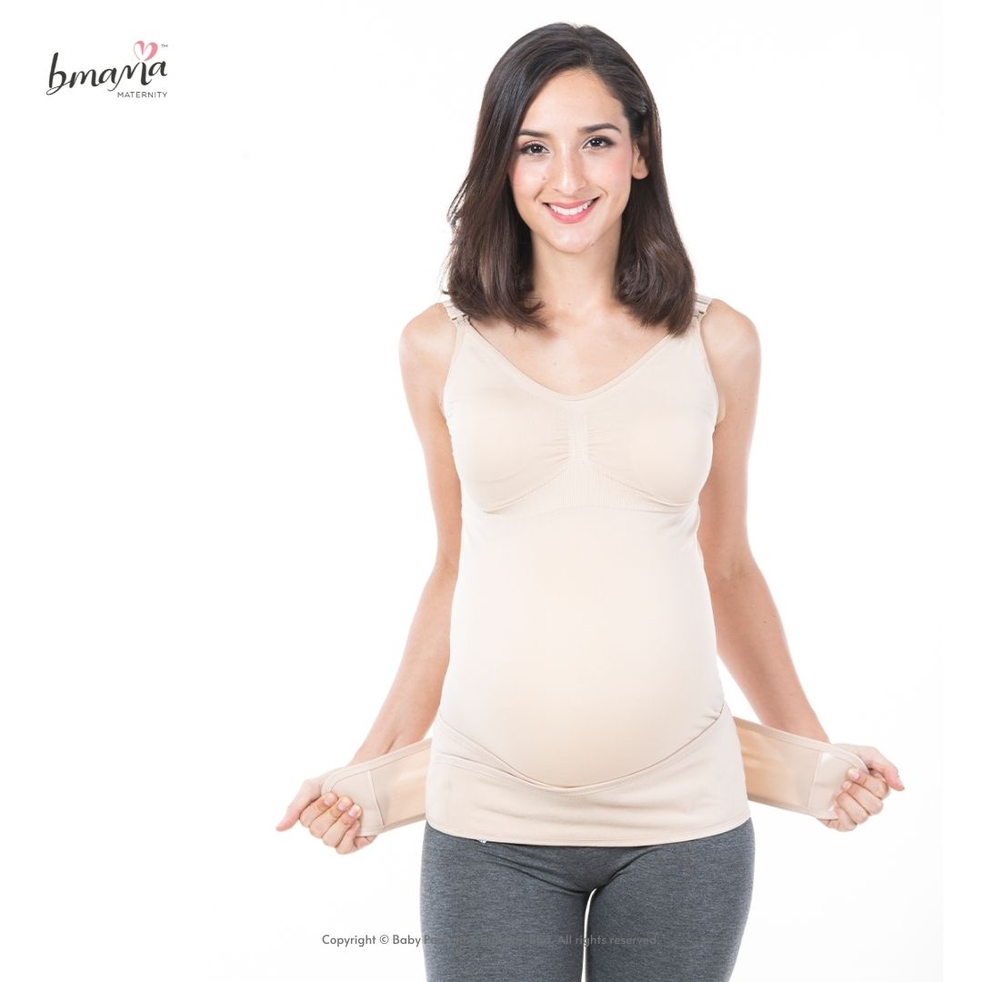 تسوق Babyparentinghub Bmama Maternity Support Belt Love Cradle Prenatal  Postpartum Free Size Beige