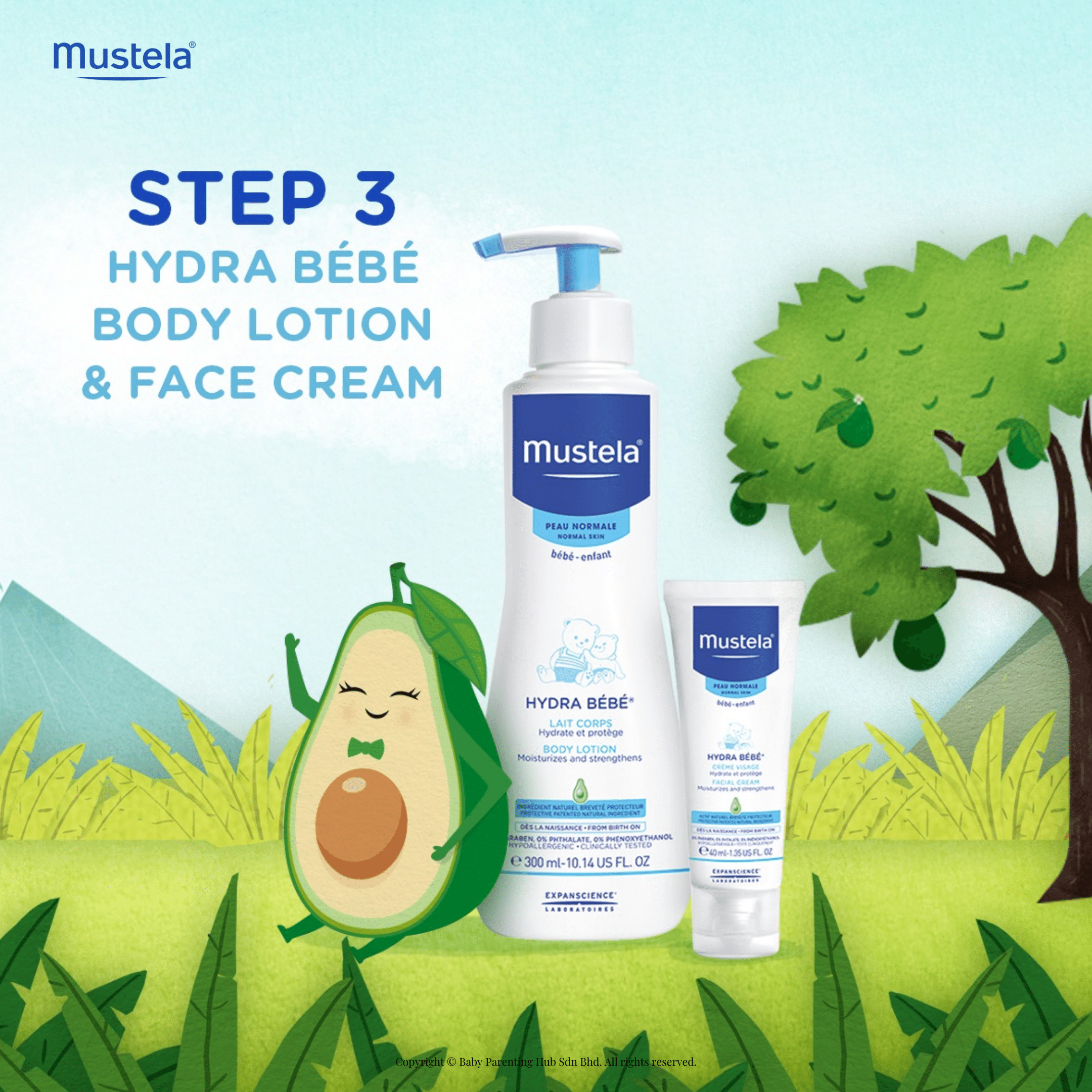 Mustela Baby Bath Time Gift Set - Baby Skin Care Essentials with Natural  Avocado - Contains Hydra Bebe Body Lotion 10.14 fl. oz. & Gentle Cleansing